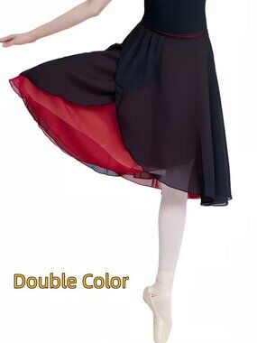 Chiffon Ballet Tutu Skirt Double Layer